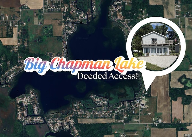 1074 Chapman Lake Dr, Warsaw, IN 46582 - aerial view of property's location