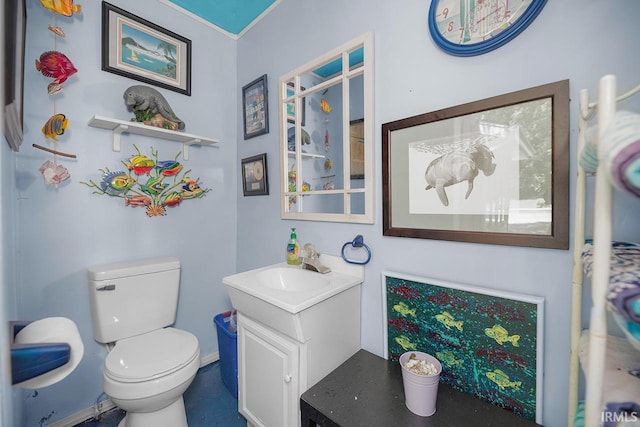 1760 Grant St, Elkhart, IN 46514 - bathroom with vanity and toilet