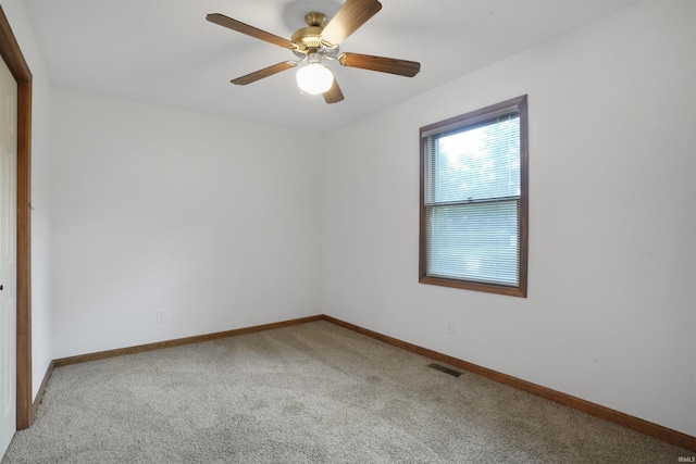 741 Christopher Dr, Evansville, IN 47711 - spare room with carpet and ceiling fan