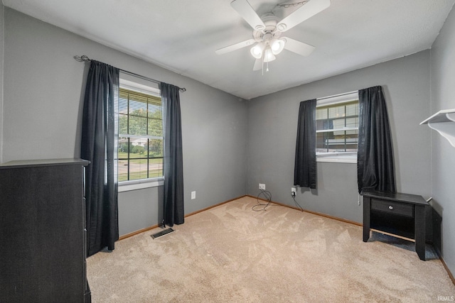 6701 Bittersweet Dr, Fort Wayne, IN 46825 - interior space featuring carpet and a ceiling fan