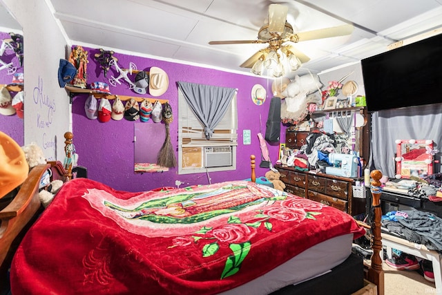 746 S Albert Ave, South Bend, IN 46619 - bedroom with a ceiling fan and cooling unit