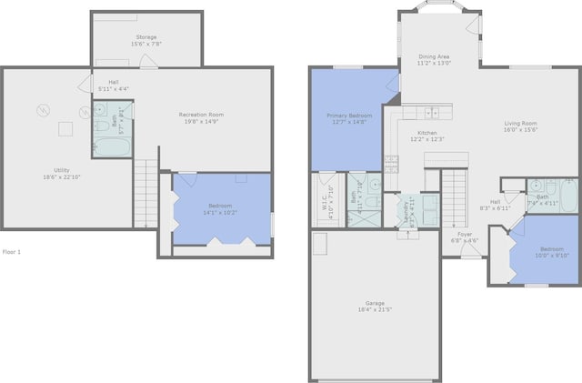 5506 Getty Ct, Granger, IN 46530 - view of home floor plan