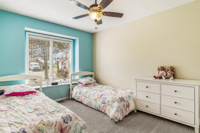 10414 Unita Dr, Fort Wayne, IN 46804 - bedroom with carpet floors and a ceiling fan