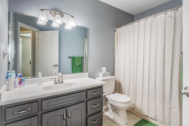 10414 Unita Dr, Fort Wayne, IN 46804 - bathroom featuring vanity, tile patterned floors, and a shower with curtain