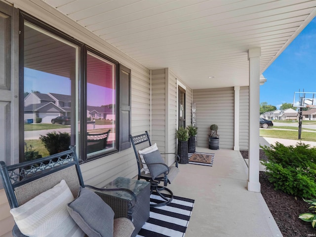 2479 Trillium Cv, Huntertown, IN 46748 - porch featuring a residential view