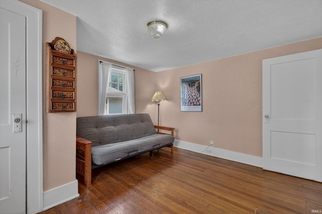 412 Tonti Ave, South Bend, IN 46617 - sitting room with hardwood / wood-style floors and a textured ceiling