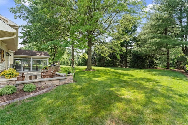 51769 S Saddle Ridge Ln, Granger, IN 46530 - view of grassy yard with a patio