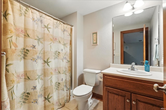 1208 Phaeton Way, Auburn, IN 46706 - full bathroom featuring vanity, tile patterned flooring, and a shower with shower curtain