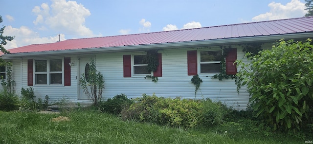 7345 S Zikes Rd, Bloomington, IN 47401 - view of side of property featuring a metal roof