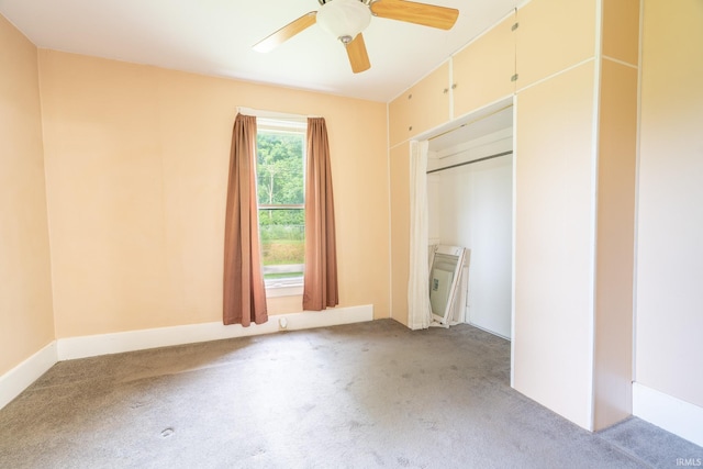 12632 N 325 E, North Manchester, IN 46962 - unfurnished bedroom with light colored carpet and ceiling fan