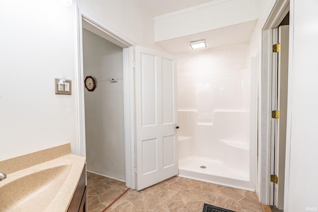 12632 N 325 E, North Manchester, IN 46962 - bathroom with vanity and a shower