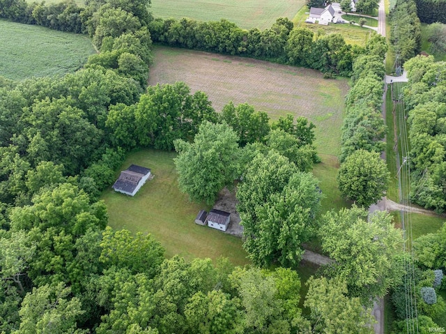 12632 N 325 E, North Manchester, IN 46962 - aerial view of property's location with rural landscape and rows of crops