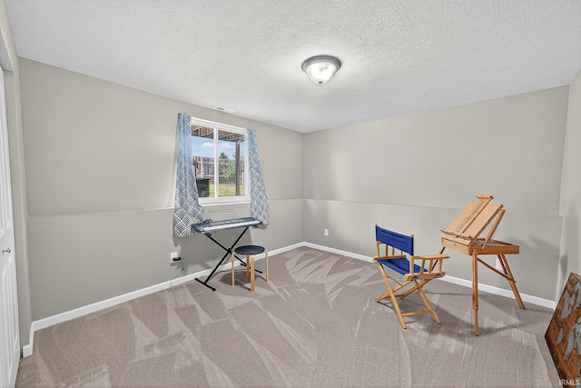 4343 Onyx Way S, Bend, IN 46628 - sitting room featuring carpet and a textured ceiling