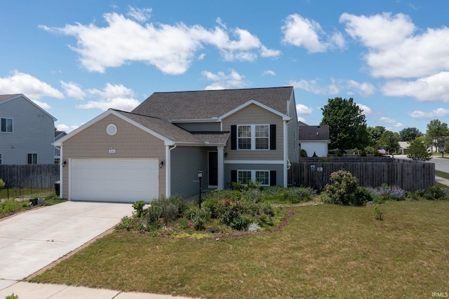 4343 Onyx Way S, Bend, IN 46628 - traditional home with a garage, concrete driveway, and a shingled roof