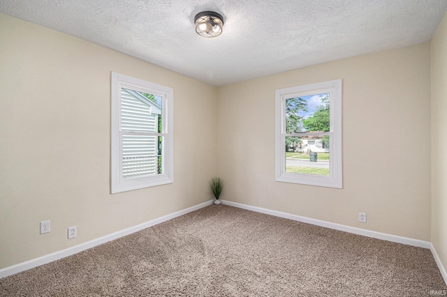 1641 N Adams St, South Bend, IN 46628 - carpeted spare room with baseboards and a textured ceiling