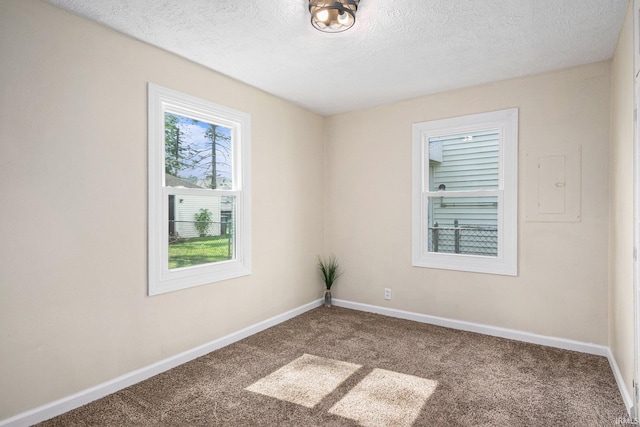 1641 N Adams St, South Bend, IN 46628 - spare room featuring carpet and a textured ceiling