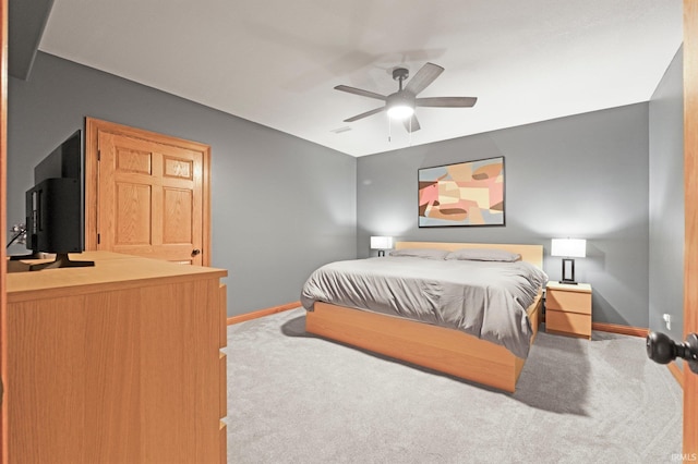 16619 Amethyst Pkwy, Fort Wayne, IN 46845 - carpeted bedroom featuring baseboards and a ceiling fan