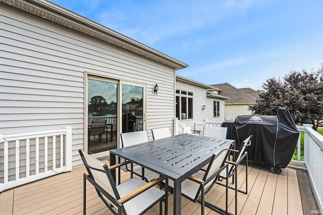 16619 Amethyst Pkwy, Fort Wayne, IN 46845 - wooden deck with area for grilling and outdoor dining space
