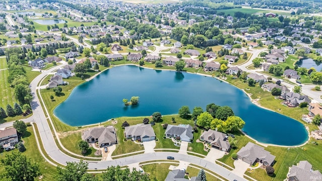 16619 Amethyst Pkwy, Fort Wayne, IN 46845 - aerial view of residential area featuring a large body of water