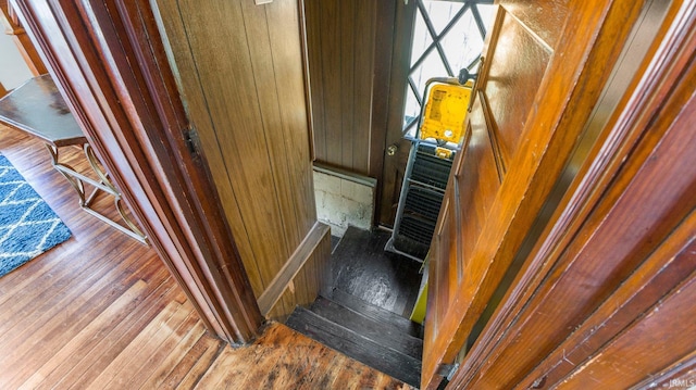 1607 Franklin Ave, Fort Wayne, IN 46808 - stairs with hardwood / wood-style flooring