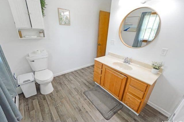 7132 W 350 N, West Lafayette, IN 47906 - bathroom with vanity and wood finished floors