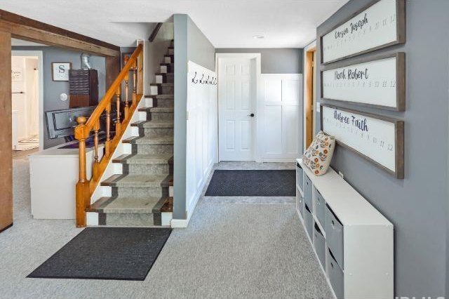 7132 W 350 N, West Lafayette, IN 47906 - stairs with carpet floors