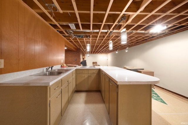 1202 Park Ave, New Haven, IN 46774 - kitchen with light countertops and a peninsula