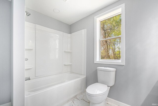 10059 Jefferson Rd, Osceola, IN 46561 - bathroom with marble finish flooring and shower / bathtub combination