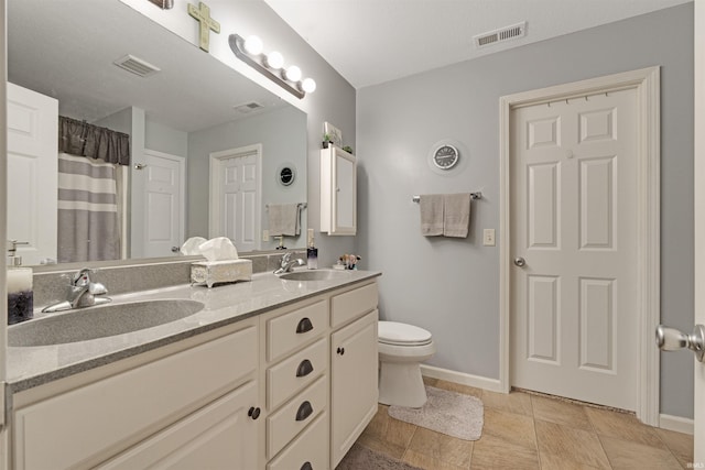 1403 Old Briar Trl, Auburn, IN 46706 - full bathroom featuring double vanity and a shower with shower curtain