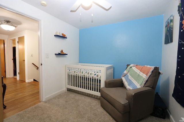 1015 W Battell St, South Bend, IN 46545 - bedroom featuring carpet flooring and a ceiling fan