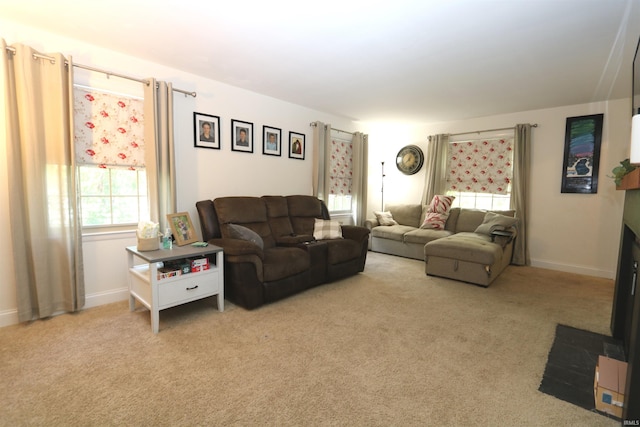1015 W Battell St, South Bend, IN 46545 - carpeted living area featuring baseboards