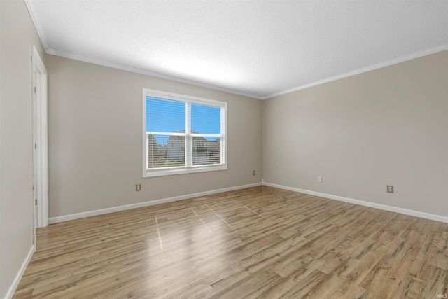12531 Stoneboro Ct, Fort Wayne, IN 46845 - empty room featuring ornamental molding and light wood-style flooring
