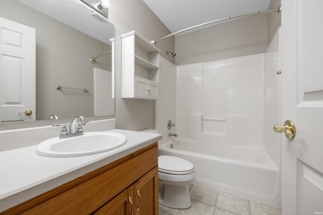 12531 Stoneboro Ct, Fort Wayne, IN 46845 - bathroom featuring vanity, bathing tub / shower combination, and tile patterned flooring