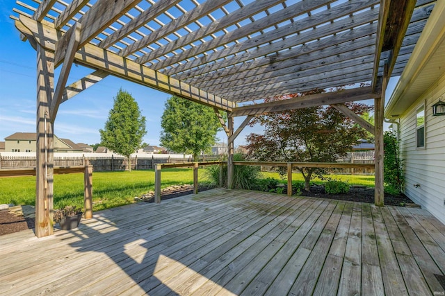 12531 Stoneboro Ct, Fort Wayne, IN 46845 - wooden deck with a fenced backyard and a pergola