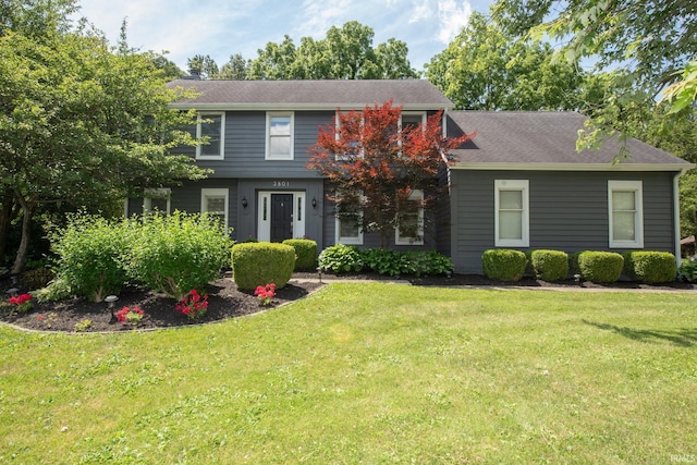 3801 W Capilano Dr, West Lafayette, IN 47906 - view of front of property with a front yard