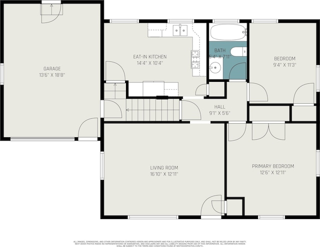 825 W Catalpa Dr, Mishawaka, IN 46545 - view of floor plan / room layout