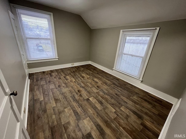 436 W Williams St, Fort Wayne, IN 46802 - additional living space featuring lofted ceiling and dark wood-type flooring