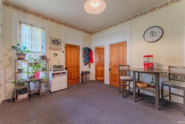 240 Elm St, Wabash, IN 46992 - office area featuring dark colored carpet