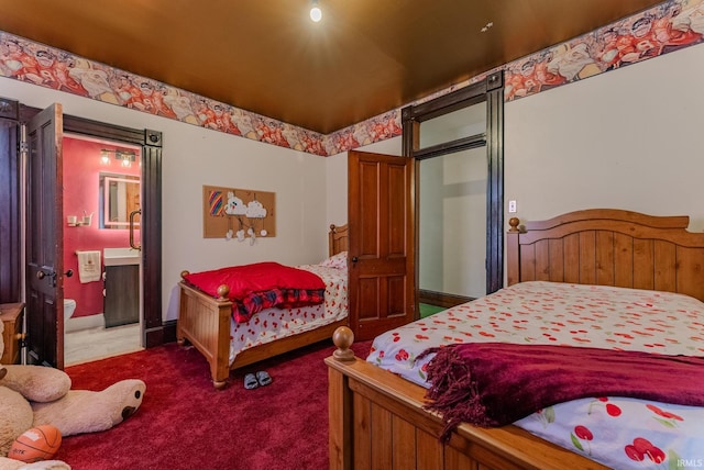 240 Elm St, Wabash, IN 46992 - bedroom with carpet floors and ensuite bathroom