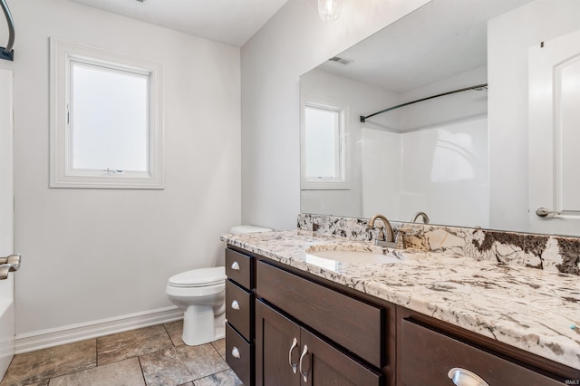 3032 Treviso Way, Fort Wayne, IN 46814 - full bath with vanity and stone finish flooring