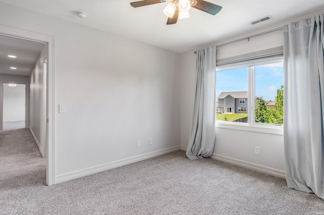 3032 Treviso Way, Fort Wayne, IN 46814 - unfurnished room with carpet, ceiling fan, and a smoke detector