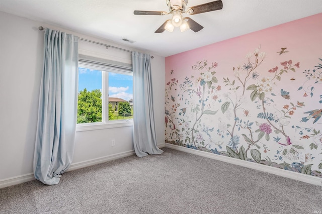 3032 Treviso Way, Fort Wayne, IN 46814 - carpeted spare room featuring a ceiling fan and baseboards