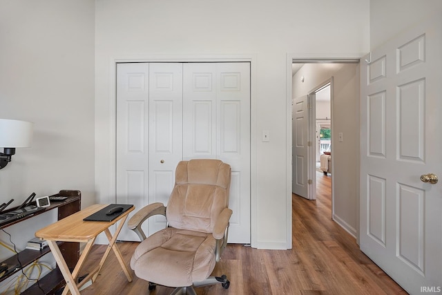 323 E Pine Ave, West Lafayette, IN 47906 - living area featuring wood finished floors and baseboards