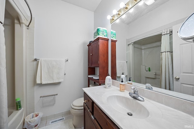 323 E Pine Ave, West Lafayette, IN 47906 - full bathroom featuring vanity, tile patterned flooring, and shower / bath combo