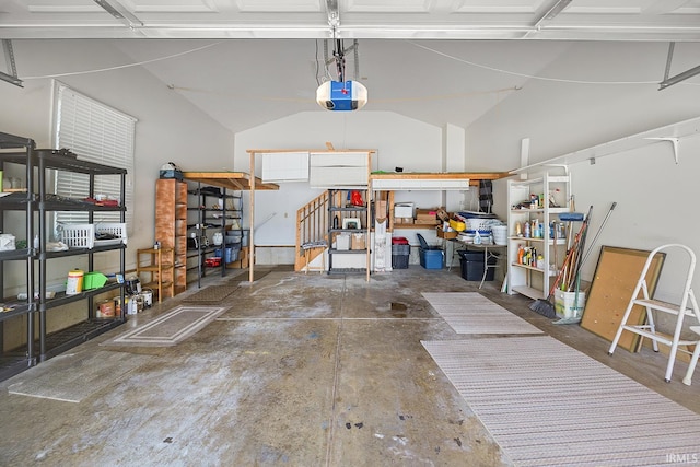 323 E Pine Ave, West Lafayette, IN 47906 - garage featuring a garage door opener