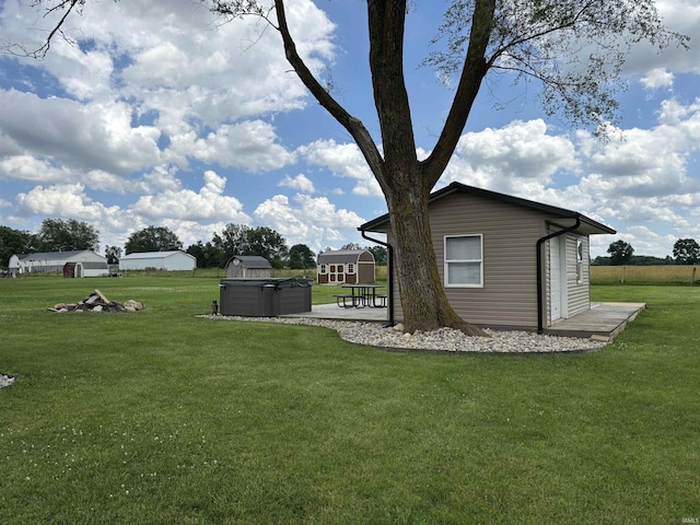 140 W 100 S Rd, Lagrange, IN 46761 - view of grassy yard with an outdoor structure