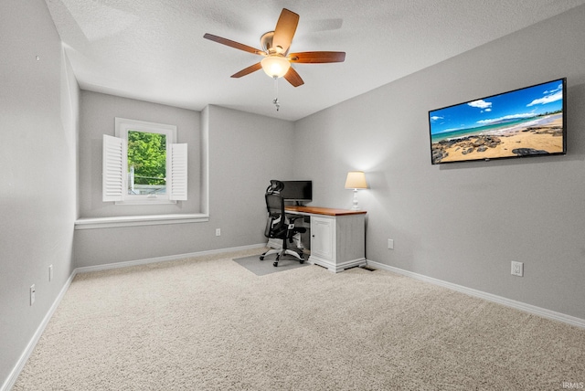 2624 E Stalf Rd, Columbia City, IN 46725 - office with light colored carpet and ceiling fan