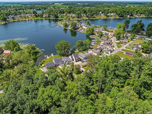 2624 E Stalf Rd, Columbia City, IN 46725 - aerial view of property and surrounding area featuring nearby suburban area and a nearby body of water