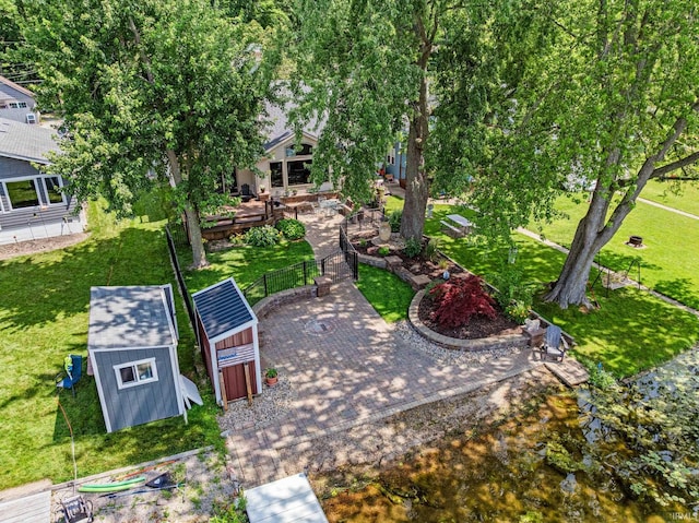2624 E Stalf Rd, Columbia City, IN 46725 - view of yard with a storage unit