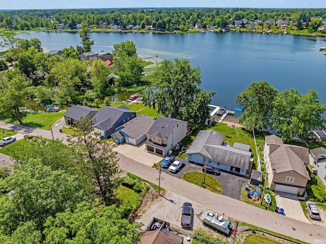 2624 E Stalf Rd, Columbia City, IN 46725 - aerial view of residential area with a nearby body of water